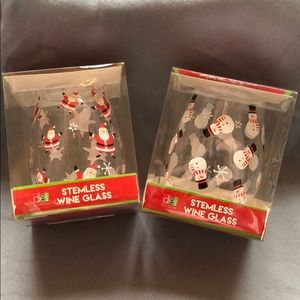 New Holiday Stemless Wine Glasses 🍷